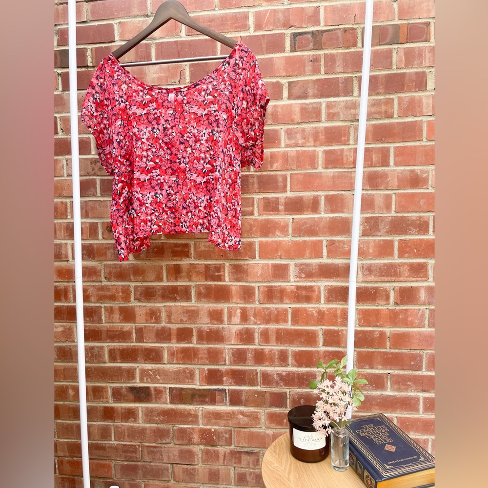 Pink Floral Top